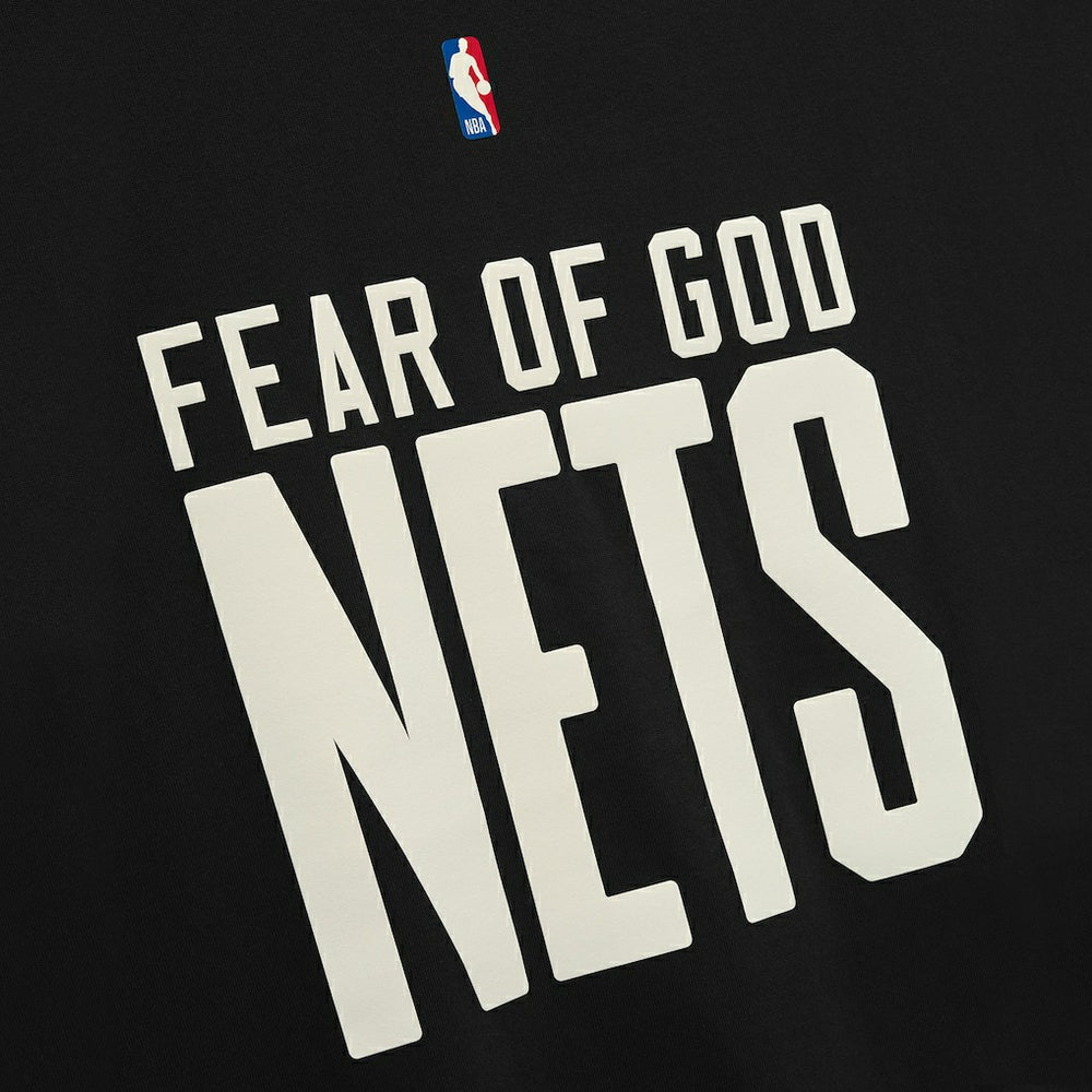 Brooklyn Nets Fear of God x NBA Classic Fit T-Shirt Black