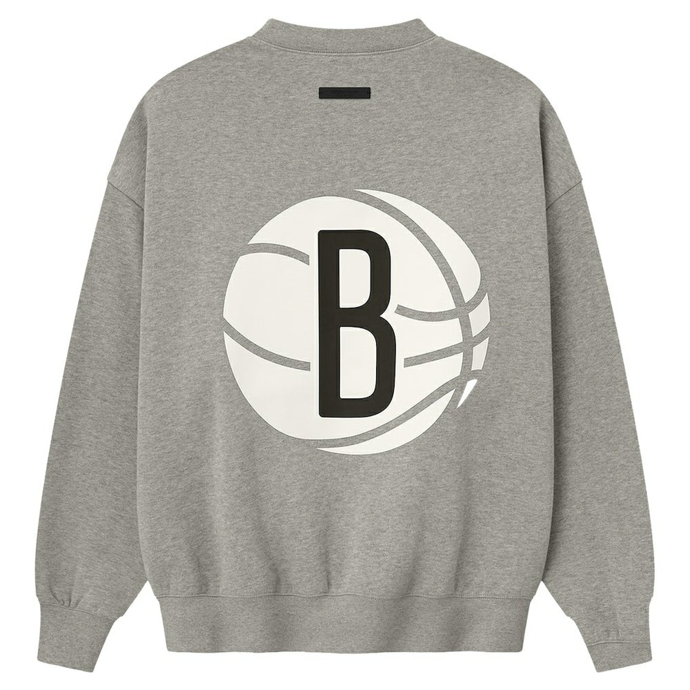 Brooklyn Nets Fear of God x NBA Sport Fit T-Shirt Heather Gray