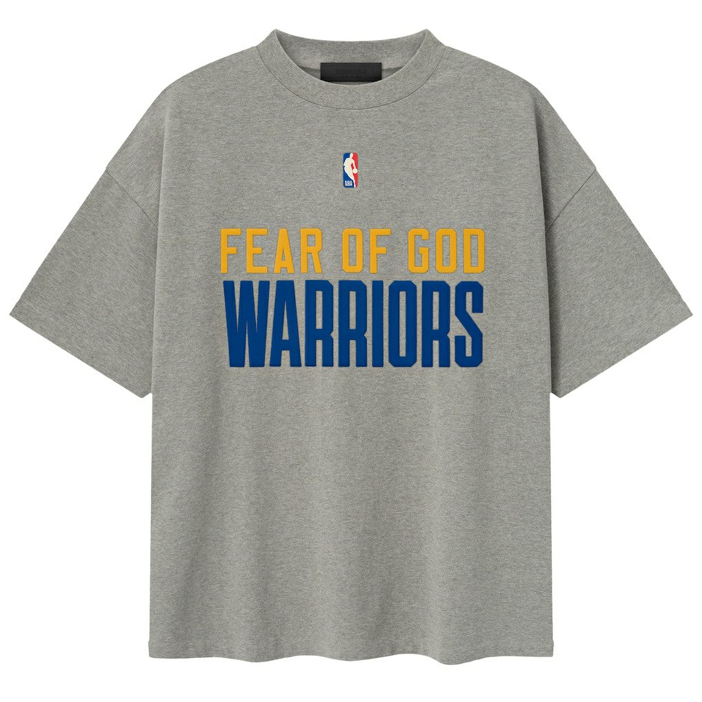 Golden State Warriors Fear of God x NBA Unisex 90s T-Shirt Heather Gray