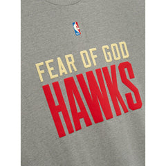 Atlanta Hawks Fear of God x NBA Unisex 90s T-Shirt Heather Gray