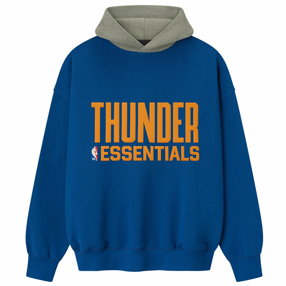 Oklahoma City Thunder Fear of God x NBA Unisex Sport Hoodie Blue/Heather Gray