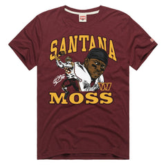 Santana Moss Washington Commanders Homage Unisex Retired Player Classic Caricature T-Shirt - Burgundy - NFL