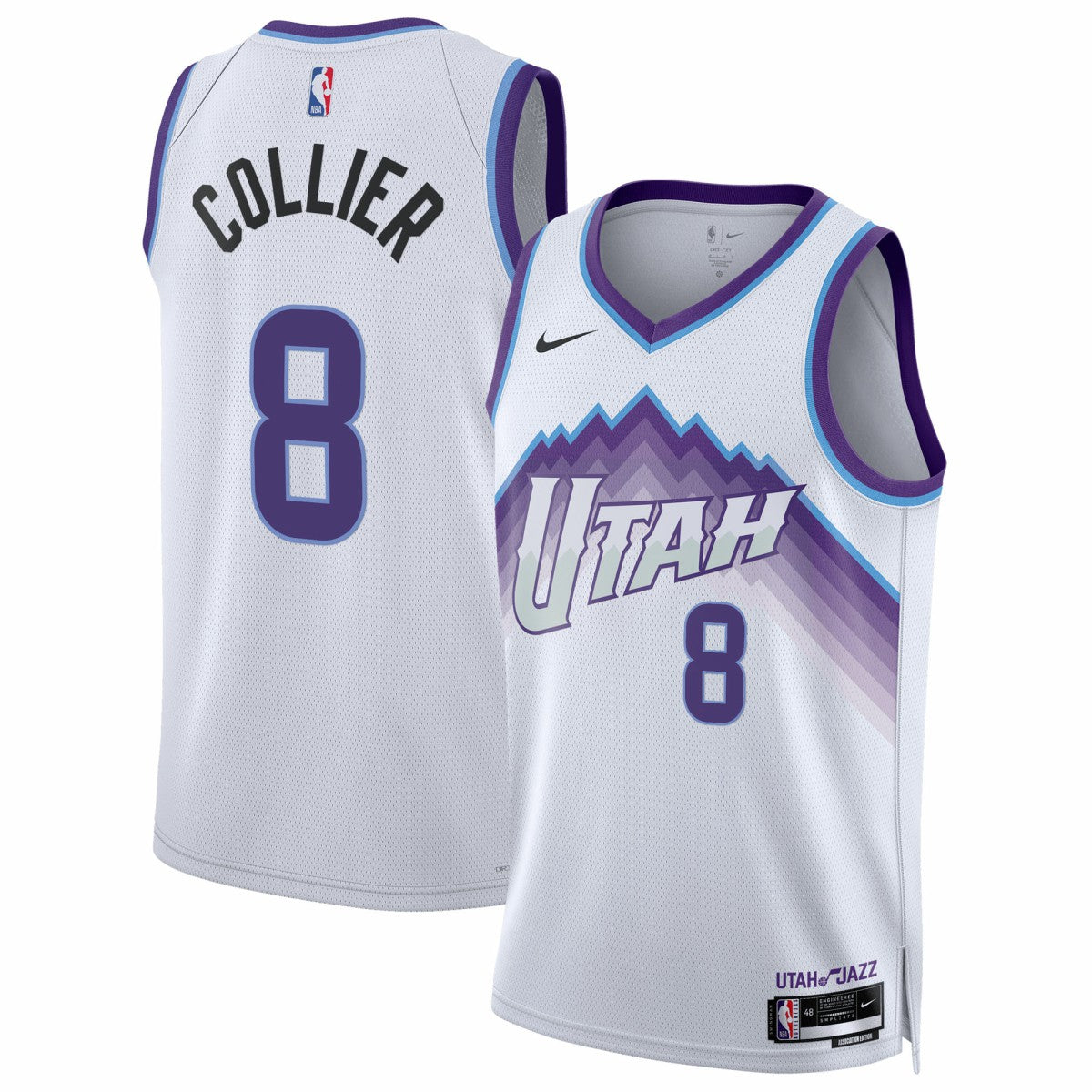 Nike Isaiah Collier Utah Jazz Unisex Swingman Jersey Association Edition White