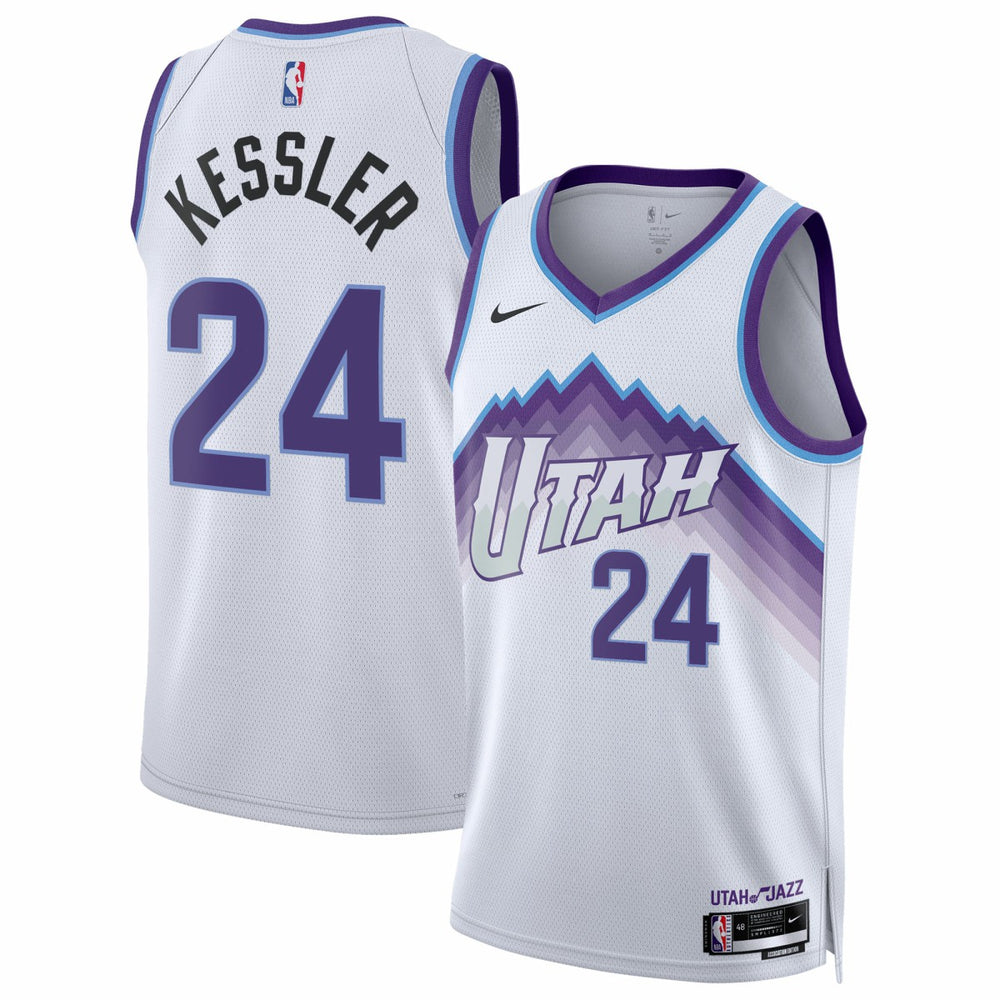 Nike Walker Kessler Utah Jazz Unisex Swingman Jersey Association Edition White