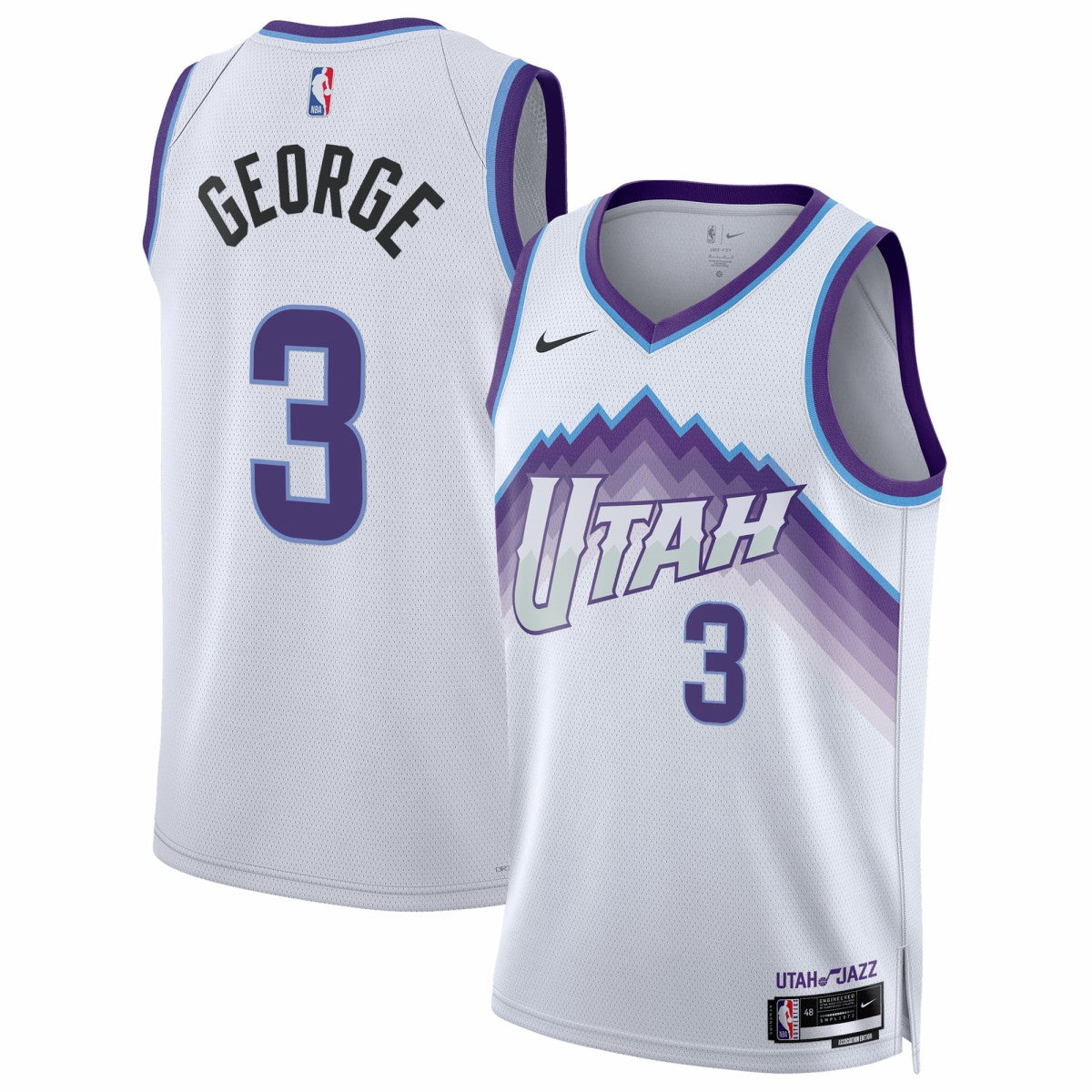 Nike Keyonte George Utah Jazz Unisex Swingman Jersey Association Edition White