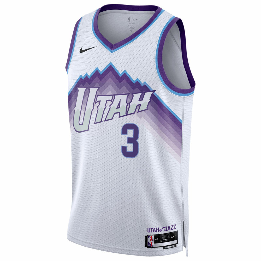 Nike Keyonte George Utah Jazz Unisex Swingman Jersey Association Edition White
