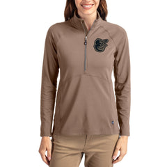 Baltimore Orioles Cutter & Buck Women's Adapt Eco Knit Stretch Half-Zip Pullover Discount