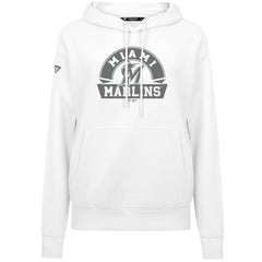 Miami Marlins Levelwear Women's Adorn Banner Arch Hoodie Discount