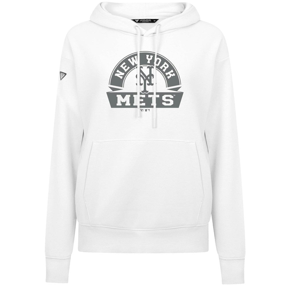 New York Mets Levelwear Women's Adorn Banner Arch Hoodie for sale