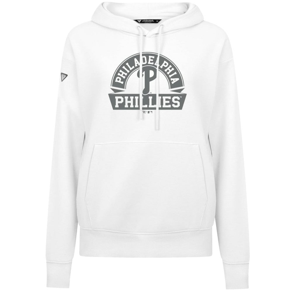 Philadelphia Phillies Levelwear Women's Adorn Banner Arch Hoodie Outlet