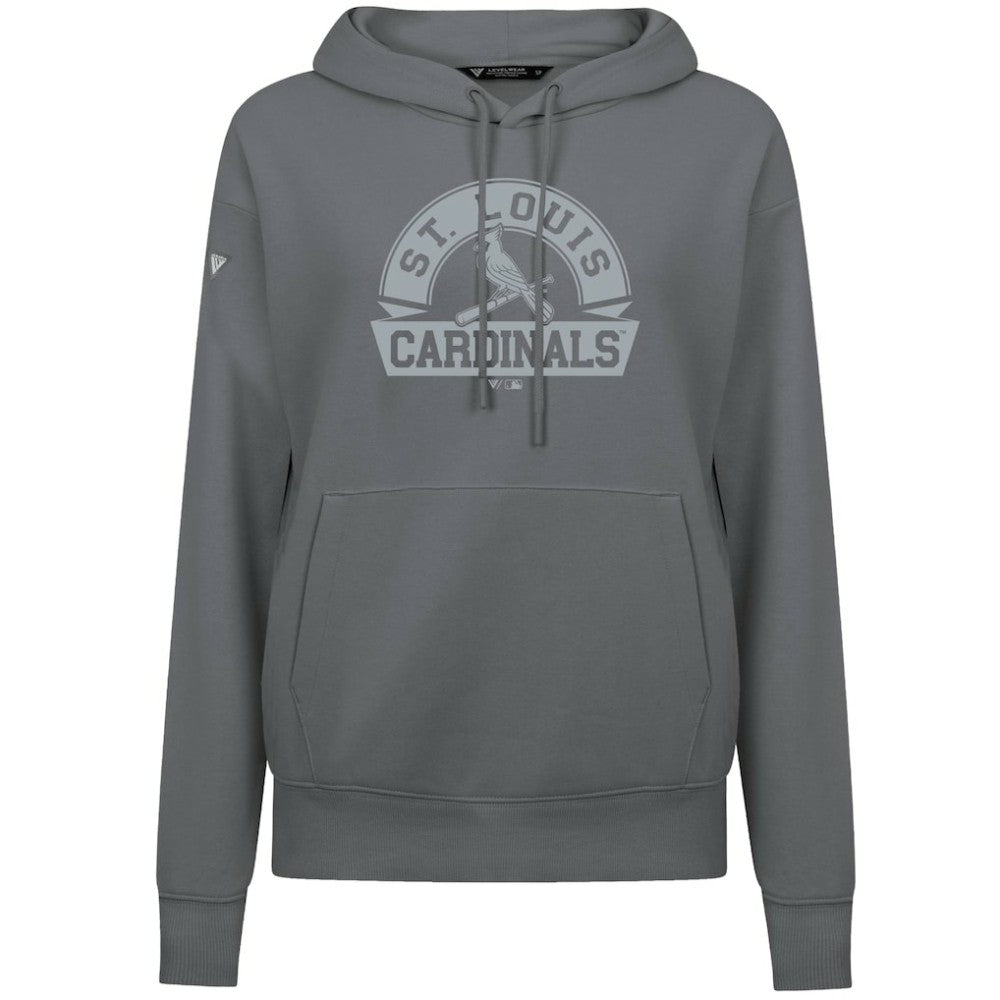 St. Louis Cardinals Levelwear Women's Adorn Banner Arch Hoodie for sale