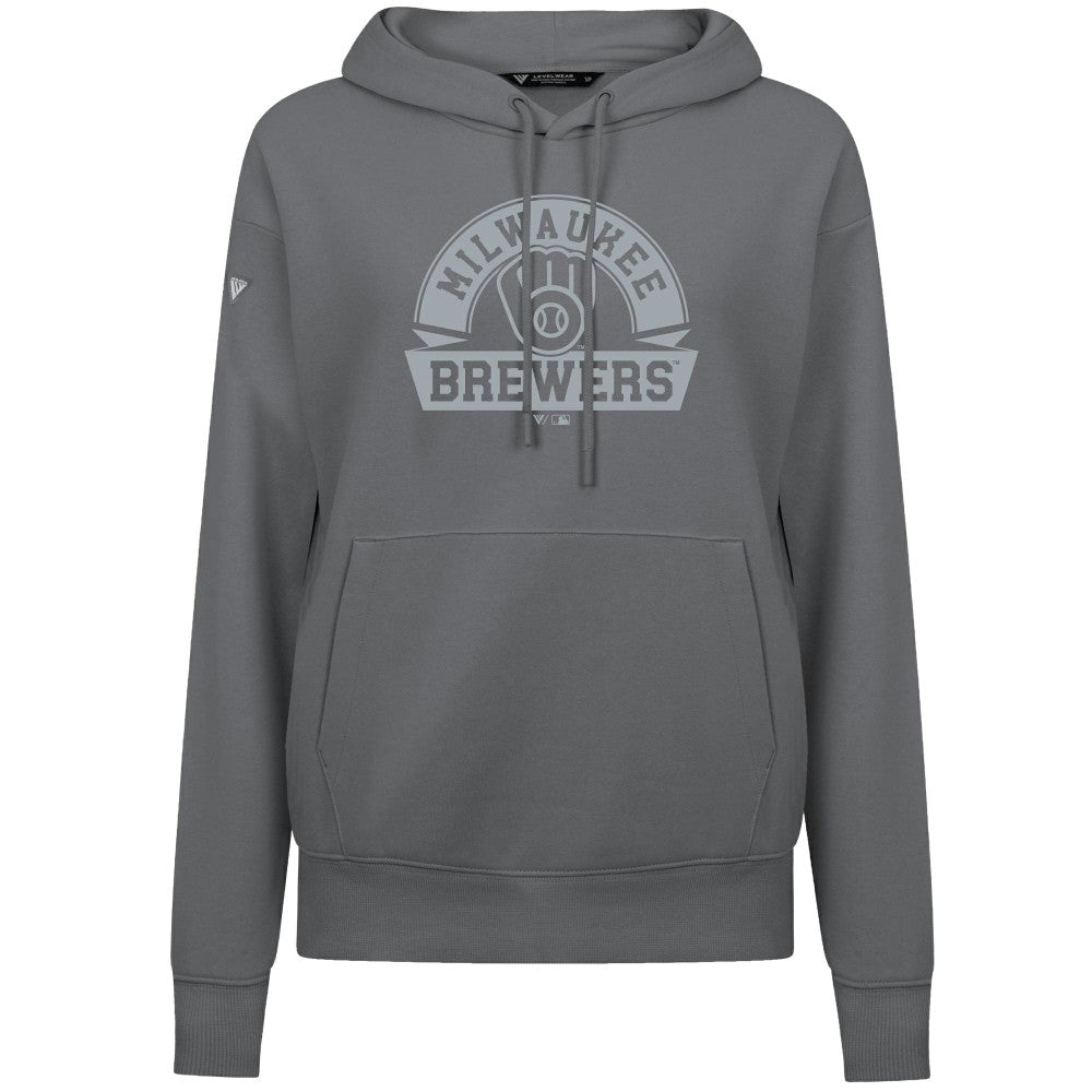 Milwaukee Brewers Levelwear Women's Adorn Banner Arch Hoodie Online
