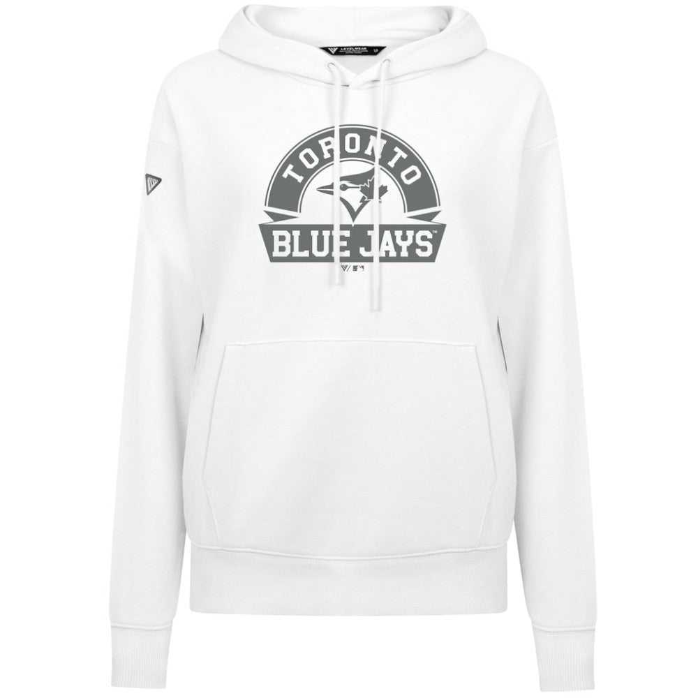 Toronto Blue Jays Levelwear Women's Adorn Banner Arch Hoodie Outlet