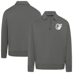 Baltimore Orioles Levelwear Women's Canmore Chenille Logo Quarter-Zip Top for sale