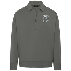 Detroit Tigers Levelwear Women's Canmore Chenille Logo Quarter-Zip Top Outlet