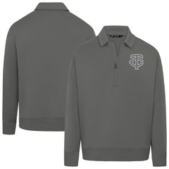 Minnesota Twins Levelwear Women's Canmore Chenille Logo Quarter-Zip Top Discount