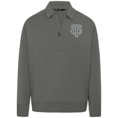 Minnesota Twins Levelwear Women's Canmore Chenille Logo Quarter-Zip Top Discount