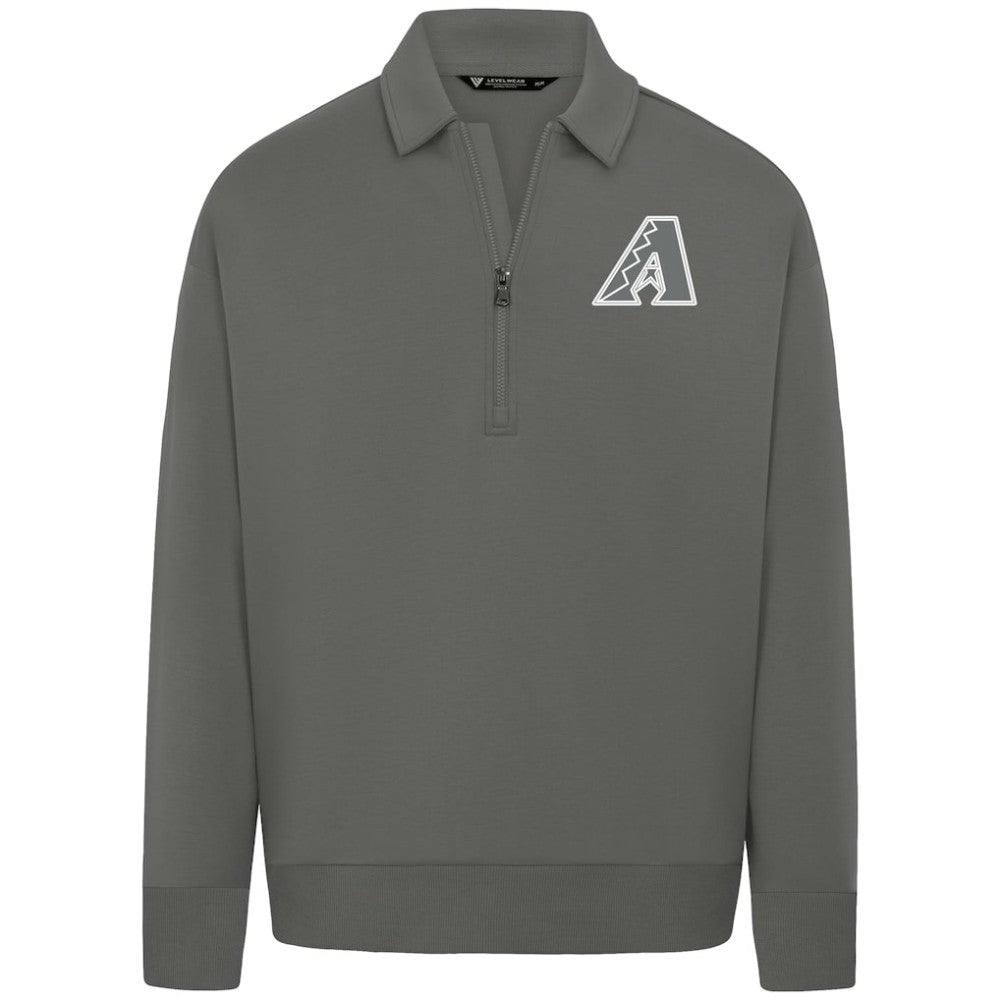 Arizona Diamondbacks Levelwear Women's Canmore Chenille Logo Quarter-Zip Top for sale