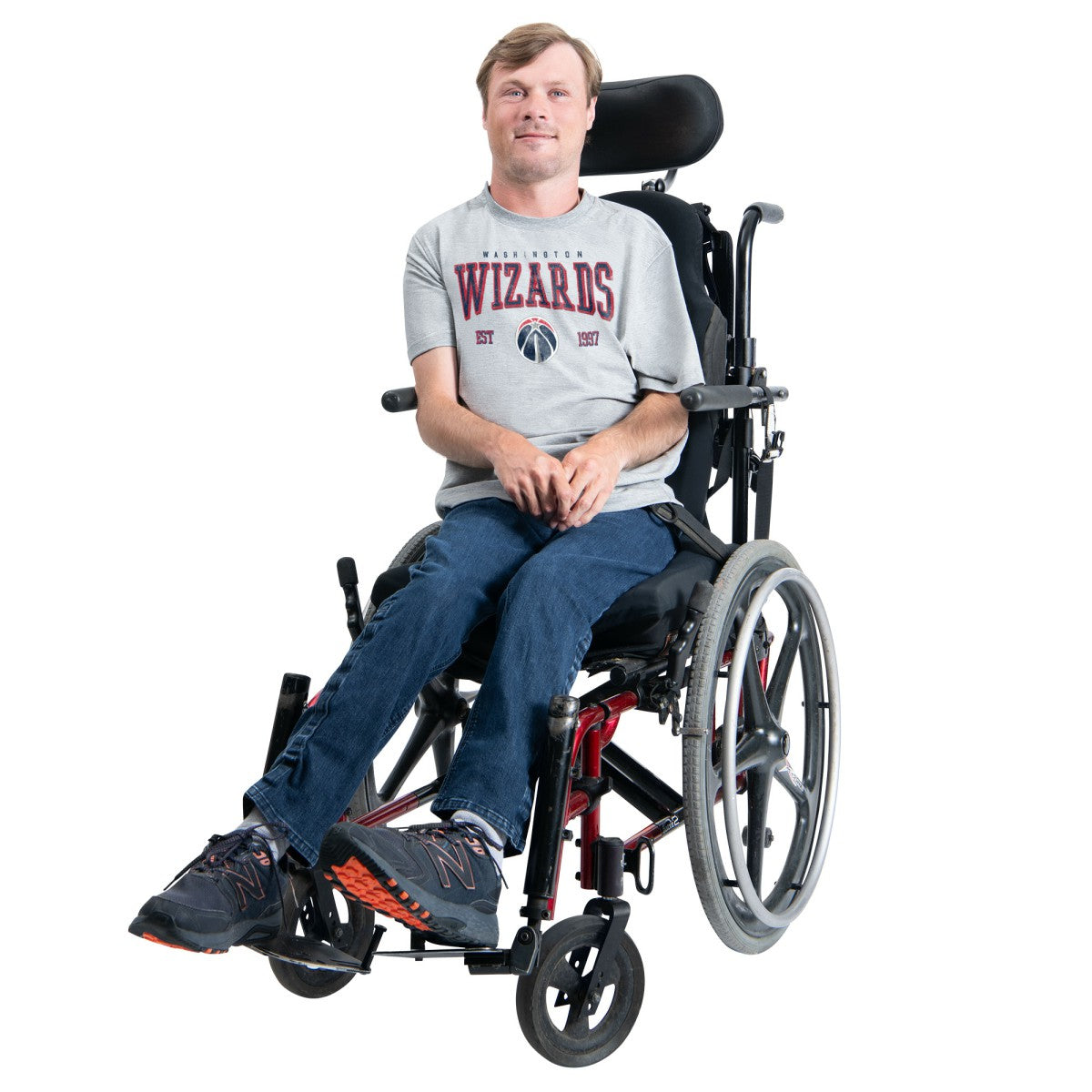 Washington Wizards G-III Sports by Carl Banks Adaptive Classic Team Spirit Short Sleeve T-Shirt Gray