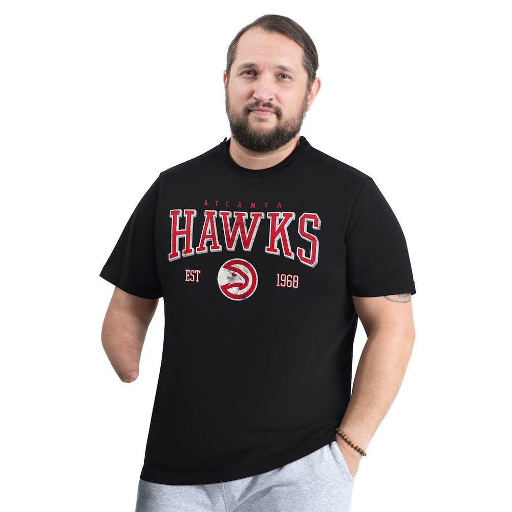 Atlanta Hawks G-III Sports by Carl Banks Adaptive Classic Team Spirit Short Sleeve T-Shirt Black