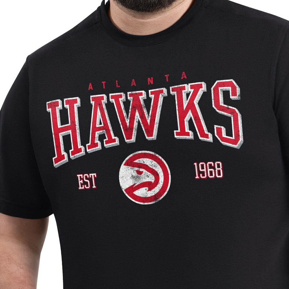 Atlanta Hawks G-III Sports by Carl Banks Adaptive Classic Team Spirit Short Sleeve T-Shirt Black