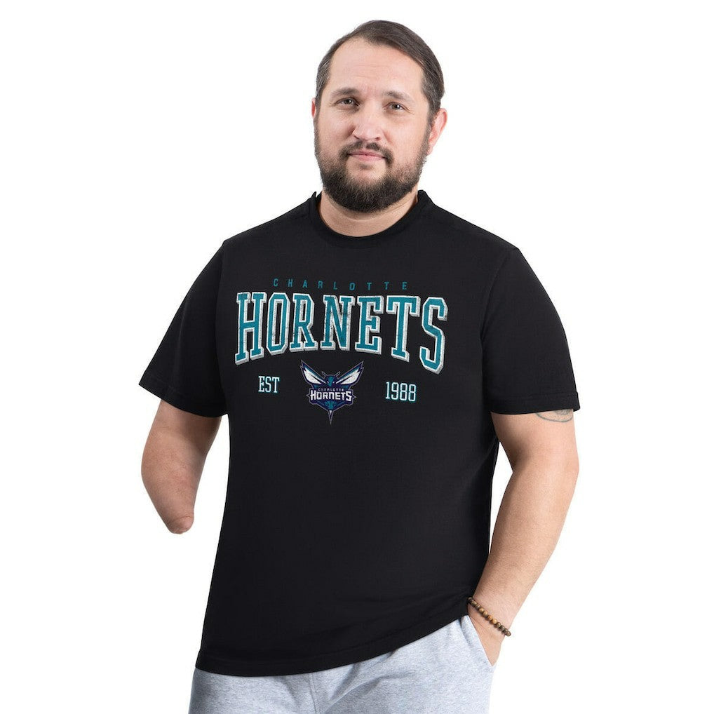 Charlotte Hornets G-III Sports by Carl Banks Adaptive Classic Team Spirit Short Sleeve T-Shirt Black