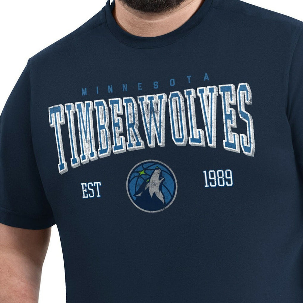 Minnesota Timberwolves G-III Sports by Carl Banks Adaptive Classic Team Spirit Short Sleeve T-Shirt Navy