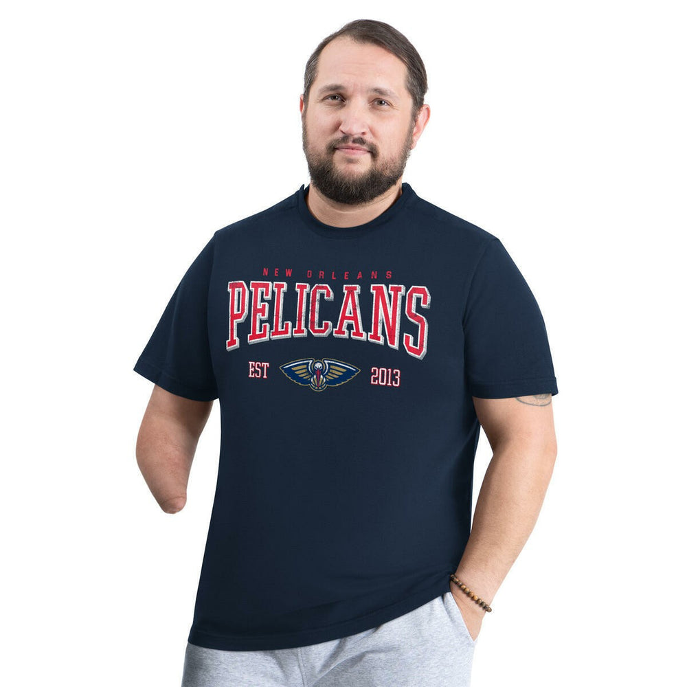 New Orleans Pelicans G-III Sports by Carl Banks Adaptive Classic Team Spirit Short Sleeve T-Shirt Navy
