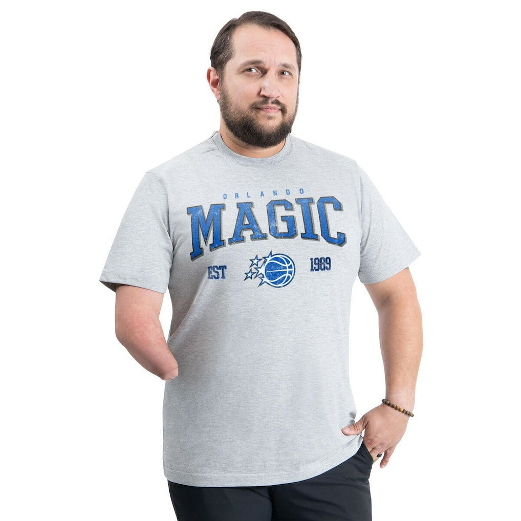 Orlando Magic G-III Sports by Carl Banks Adaptive Classic Team Spirit Short Sleeve T-Shirt Gray