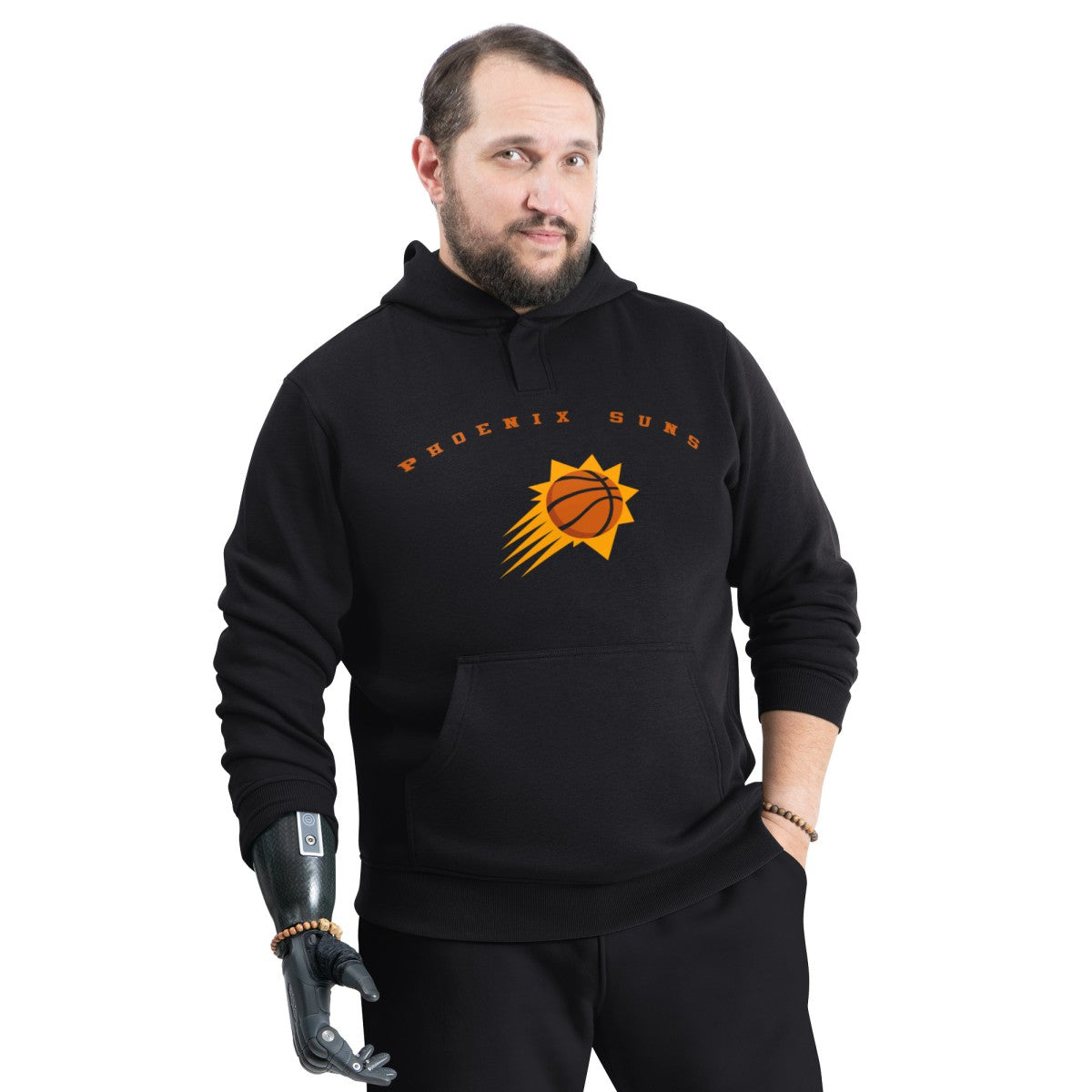 Phoenix Suns G-III Sports by Carl Banks Adaptive Team Arc Fleece Hoodie Black