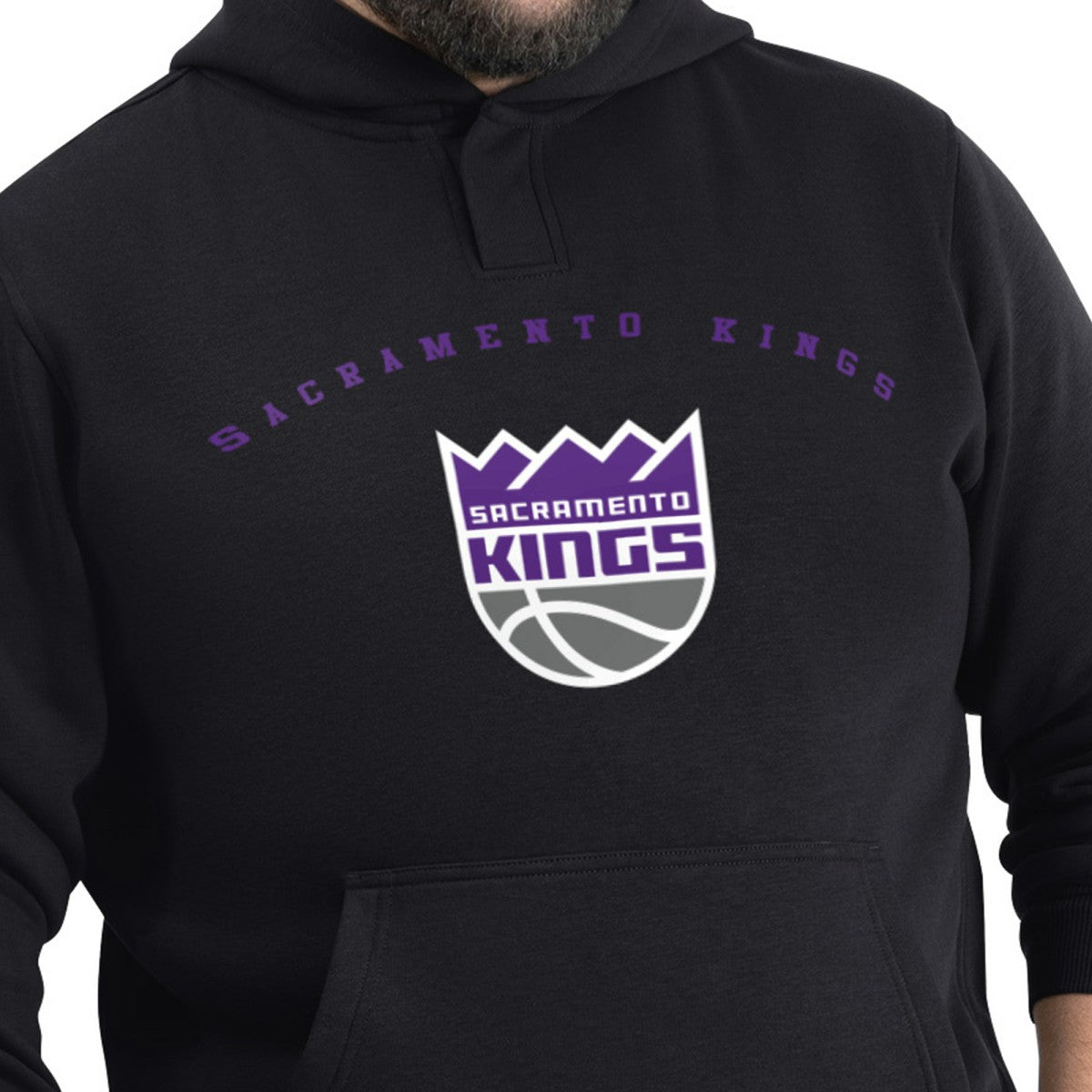 Sacramento Kings G-III Sports by Carl Banks Adaptive Team Arc Fleece Hoodie Black