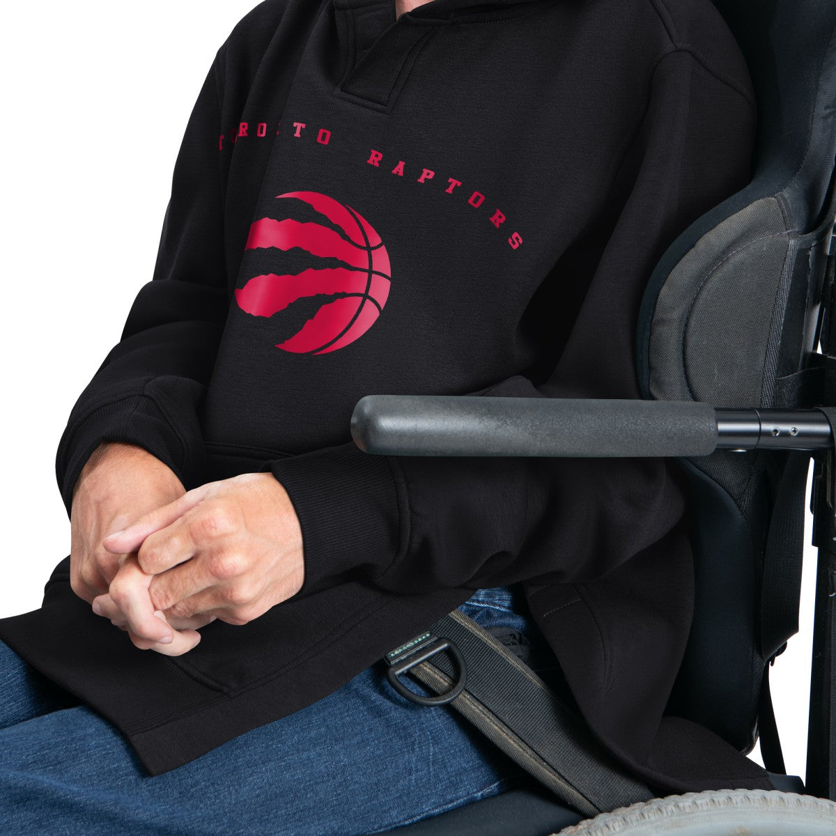 Toronto Raptors G-III Sports by Carl Banks Adaptive Team Arc Fleece Hoodie Black