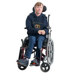 Denver Nuggets G-III Sports by Carl Banks Adaptive Team Arc Fleece Hoodie Navy