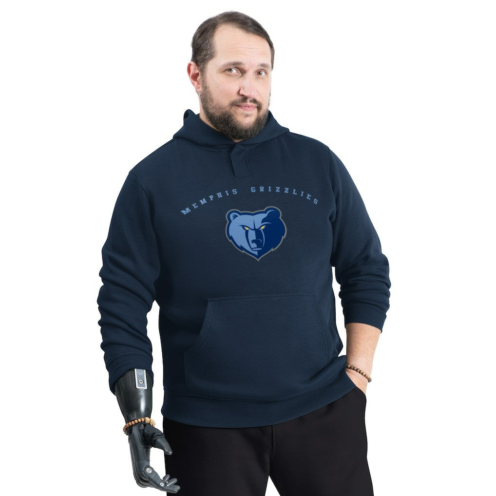 Memphis Grizzlies G-III Sports by Carl Banks Adaptive Team Arc Fleece Hoodie Navy