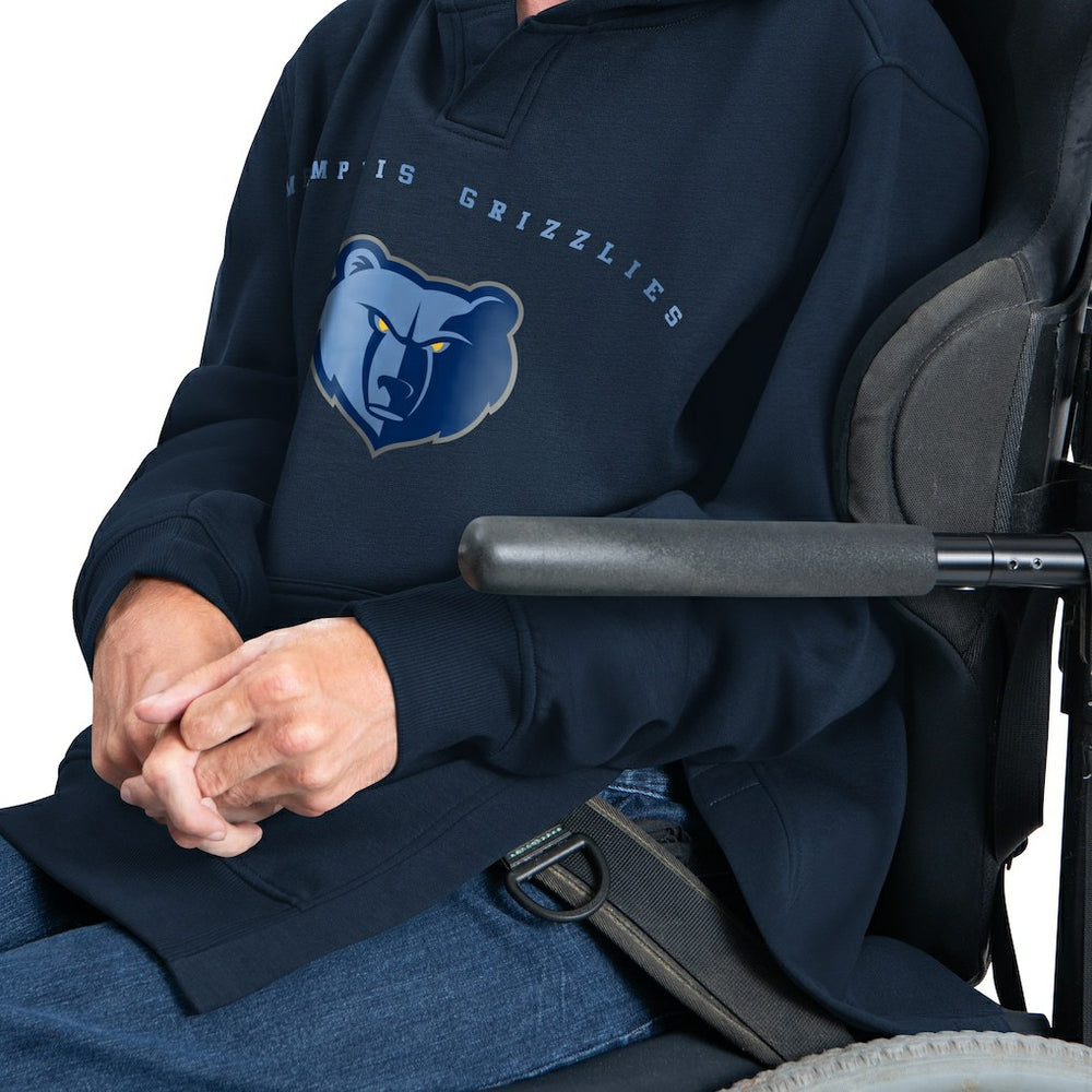 Memphis Grizzlies G-III Sports by Carl Banks Adaptive Team Arc Fleece Hoodie Navy
