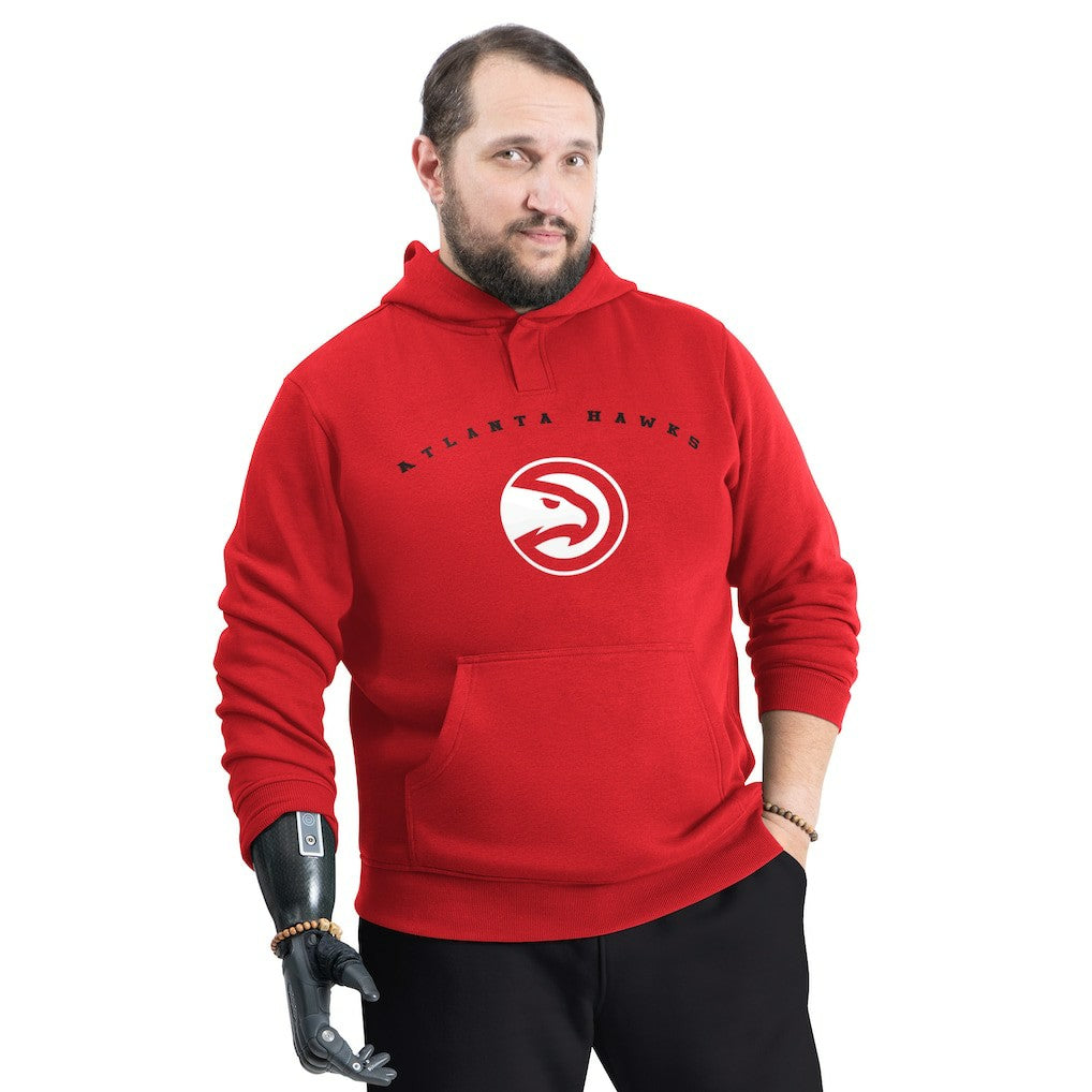 Atlanta Hawks G-III Sports by Carl Banks Adaptive Team Arc Fleece Hoodie Red