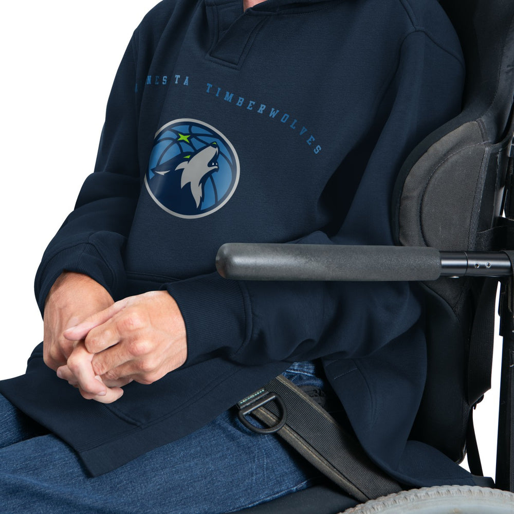Minnesota Timberwolves G-III Sports by Carl Banks Adaptive Team Arc Fleece Hoodie Navy
