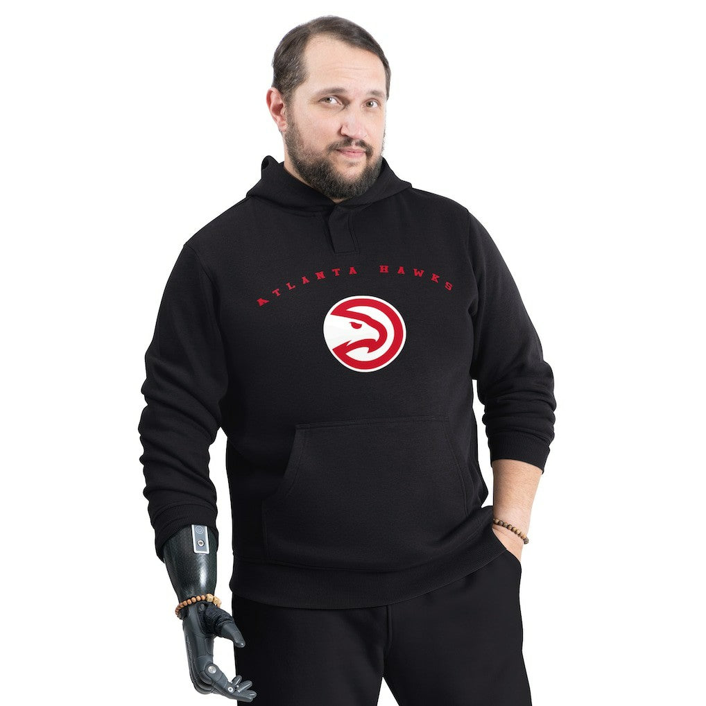 Atlanta Hawks G-III Sports by Carl Banks Adaptive Team Arc Fleece Hoodie Black