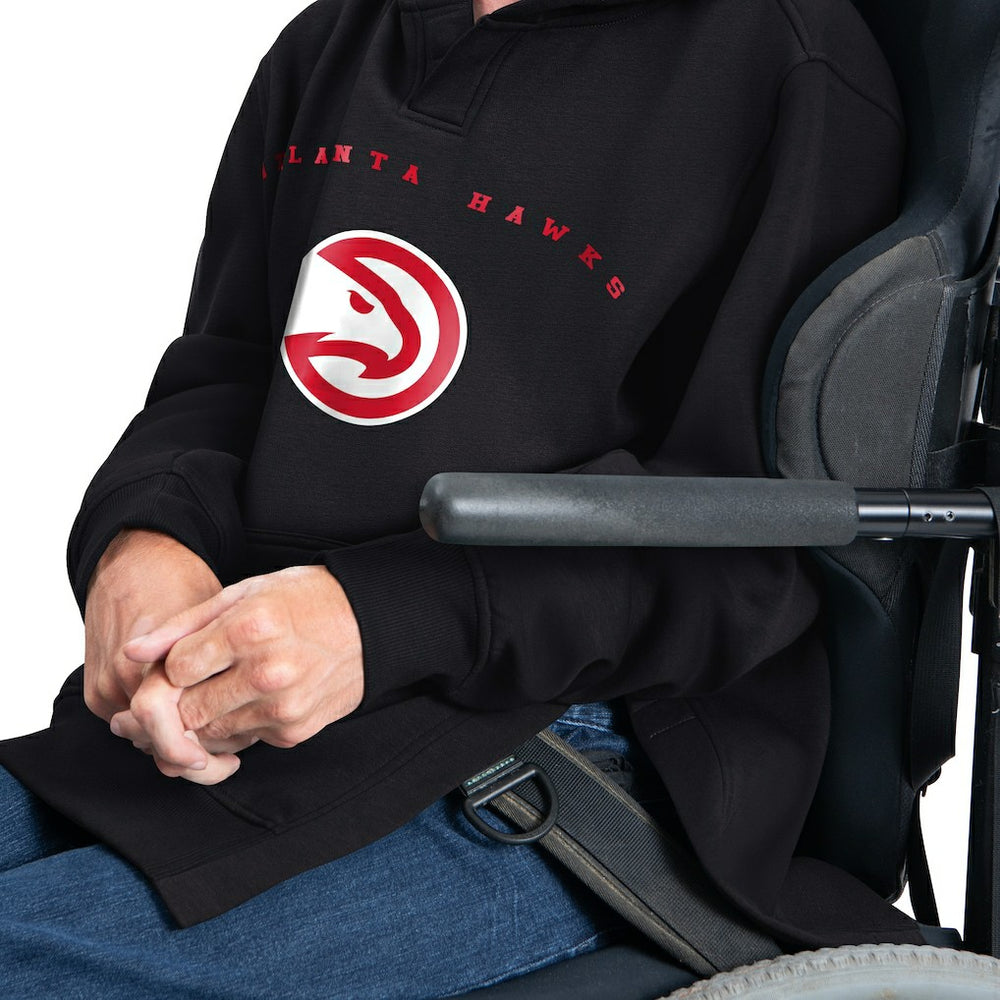 Atlanta Hawks G-III Sports by Carl Banks Adaptive Team Arc Fleece Hoodie Black