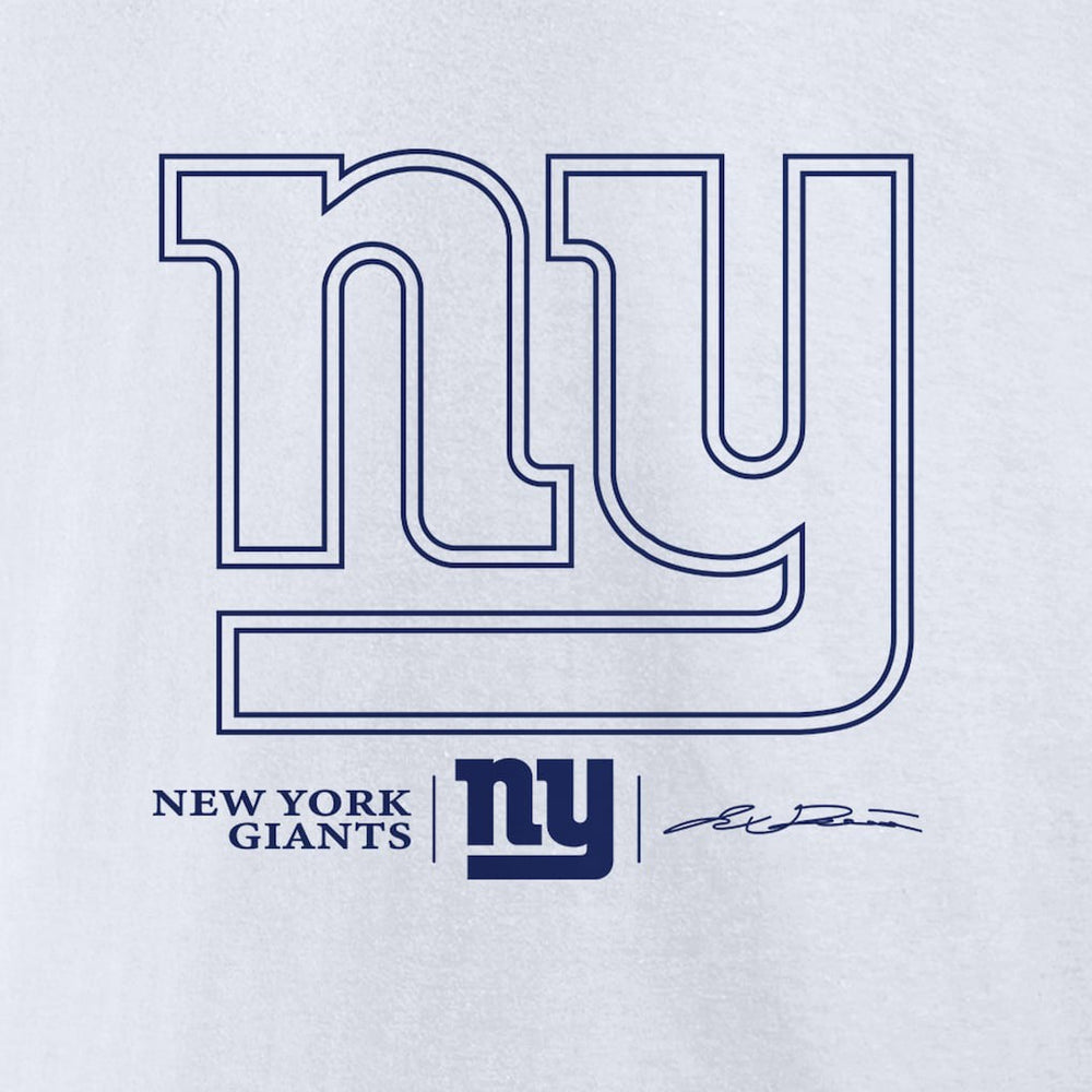 Jaxson Dart New York Giants Tonal Name & Number T-Shirt - White - NFL