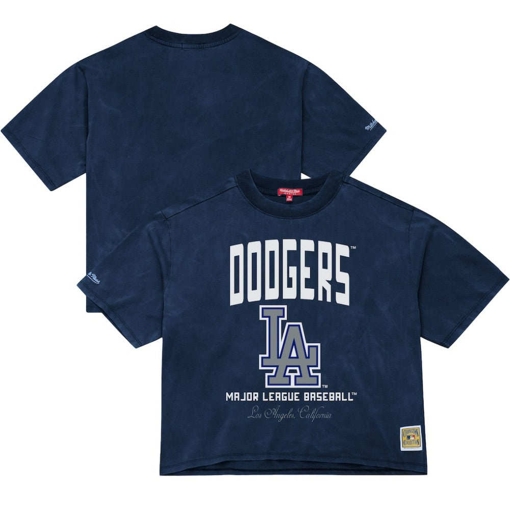 Los Angeles Dodgers Mitchell & Ness Women's Cooperstown Cropped Boxy T-Shirt Sale