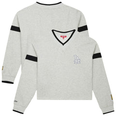 Los Angeles Dodgers Mitchell & Ness Women's Cooperstown Collection V-Neck Cropped Toggle Sweatshirt Near Me