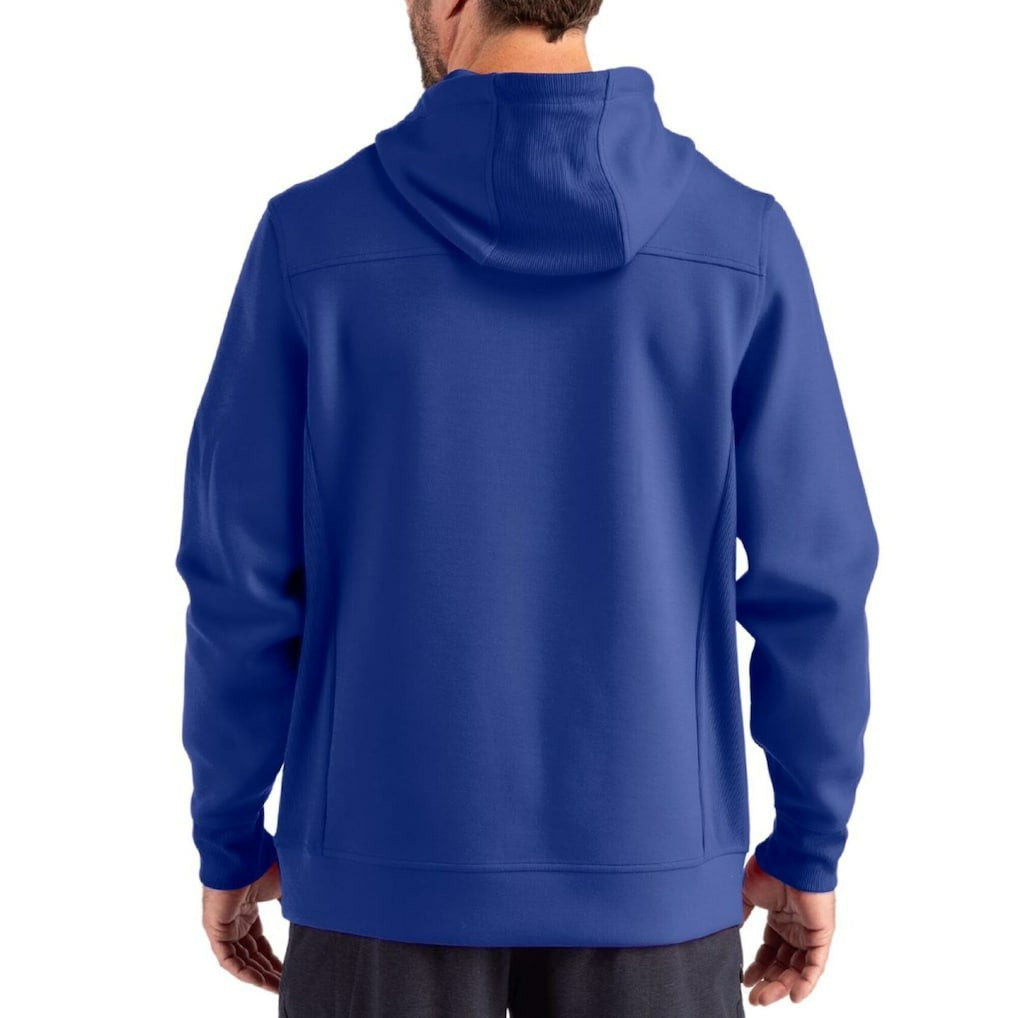 Buffalo Bills Cutter & Buck Roam Eco Half-Zip Recycled Pullover Hoodie - Royal - NFL