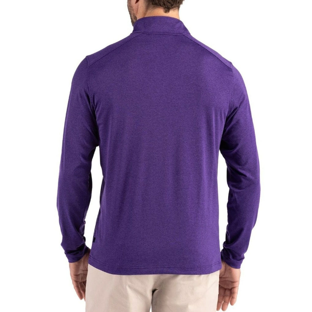 Baltimore Ravens Cutter & Buck Coastline Epic Comfort Recycled Quarter-Zip Pullover - Purple - NFL