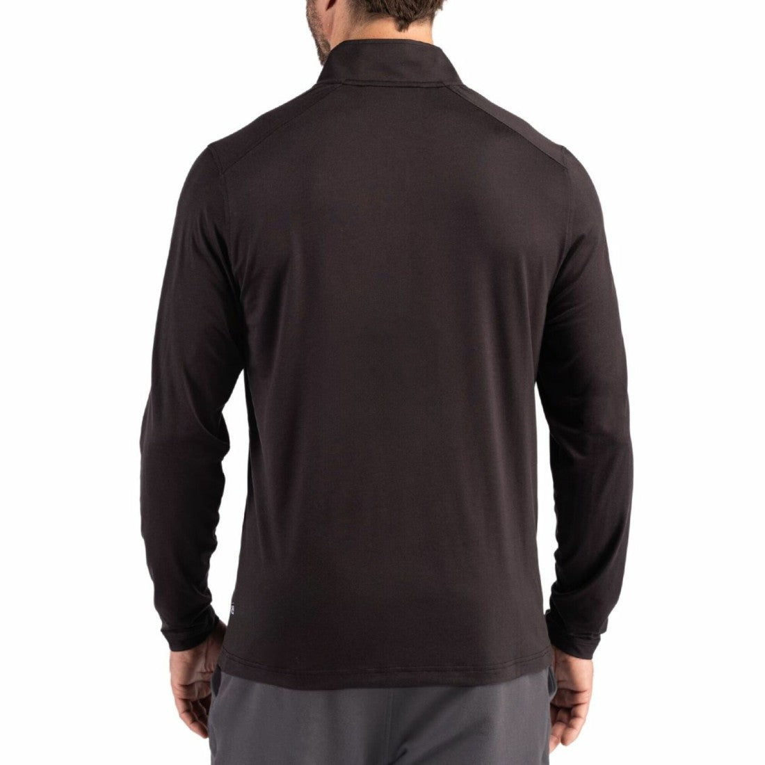 Detroit Lions Cutter & Buck Coastline Epic Comfort Recycled Quarter-Zip Pullover - Black - NFL