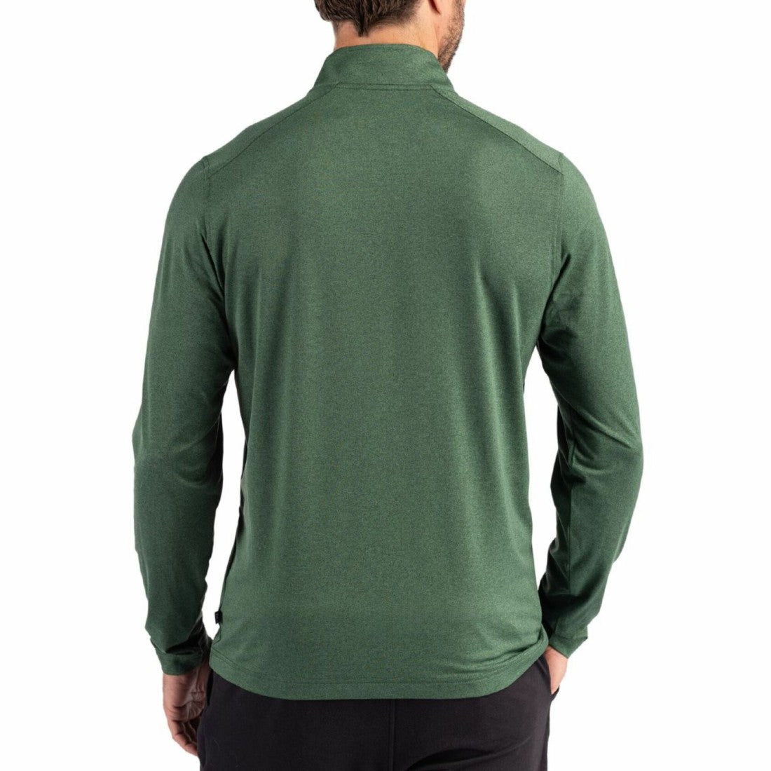 Green Bay Packers Cutter & Buck Coastline Epic Comfort Recycled Quarter-Zip Pullover - Green - NFL