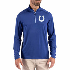 Indianapolis Colts Cutter & Buck Coastline Epic Comfort Recycled Quarter-Zip Pullover - Royal - NFL