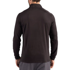 New Orleans Saints Cutter & Buck Coastline Epic Comfort Recycled Quarter-Zip Pullover - Black - NFL