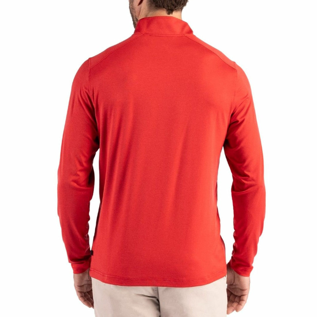 Tampa Bay Buccaneers Cutter & Buck Coastline Epic Comfort Recycled Quarter-Zip Pullover - Red - NFL