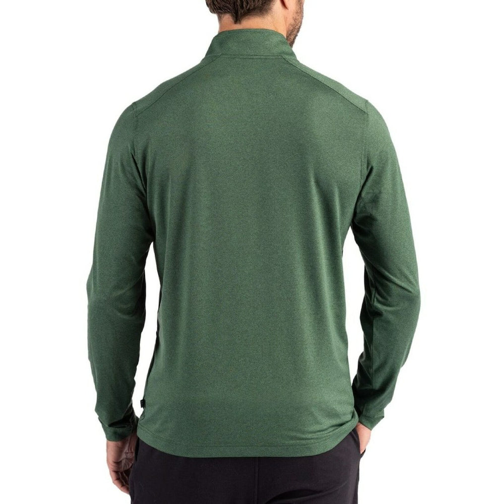 New York Jets Cutter & Buck Coastline Epic Comfort Recycled Quarter-Zip Pullover - Green - NFL